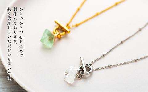 ☆シルバー・クリスタルクォーツ☆5wayサージカルステンレス・マンテルネックレス