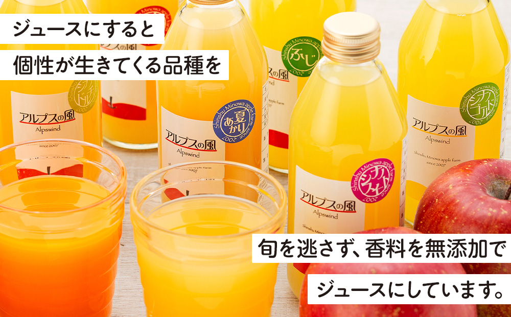 果汁100％ジュースで味わう 品種別 リンゴジュース 小瓶 10本 セット リンゴ 人参 ミックスジュース 信州 小瓶 りんご品種別に搾った こだわりジュース 甘い 豊饒な香り 酸味 爽やか 濃厚 詰め合わせ