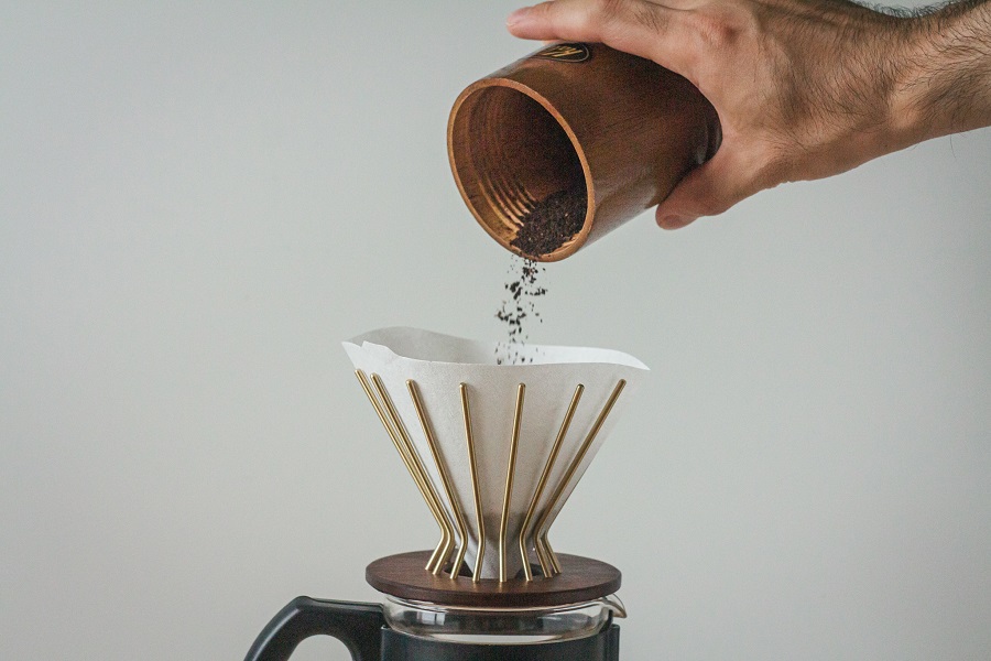 コーヒードリッパー 銅 水切れが早く汚れがつきにくい コーヒー ドリッパー 1つ穴 ハンド ドリップ ハンドドリップ 入れる 道具 ドリッパーホルダー おしゃれ キッチン用品 キッチン ツール キッチングッズ グッズ シンプル 長野県 長野 箕輪町