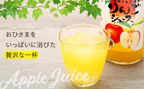 おひさまいっぱいりんごジュース 1000ml×2本 リンゴジュース りんご リンゴ 林檎 サンふじ 長野 フルーツ 果物 信州産 長野県産 特産 産地直送 おすすめ