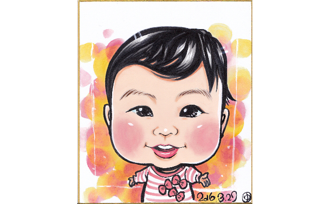 似顔絵色紙（1枚）