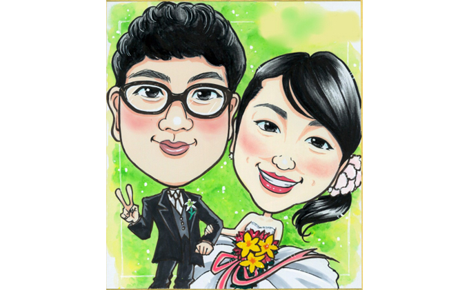 似顔絵ウエルカムボード（1枚に2名様）