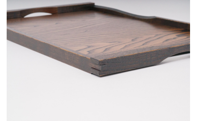 お膳 拭き漆 2枚組 トレー 木製トレー 木製 おしゃれ 木 盆 お盆 おぼん 2枚 セット 民芸品 工芸品 漆 伝統工芸 伝統工芸品 長野 長野県 箕輪町