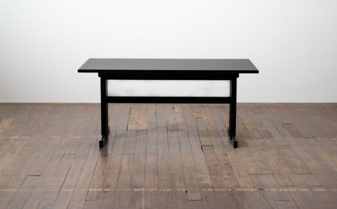 テーブル w1800×d900×h680 ダイニングテーブル 木製 おしゃれ シンプル 拭き漆 国産 机 家具 インテリア 長野 長野県 箕輪町