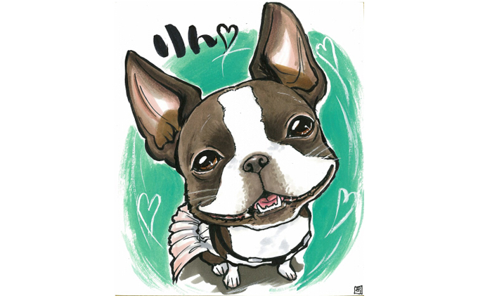 似顔絵色紙（1枚）