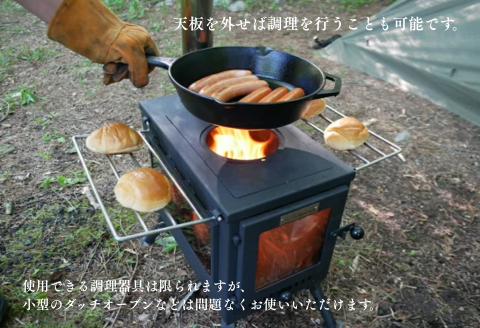 FUTURE FOX 薪ストーブ 3面ガラス (プロテクター別売)［FF29］ // キャンプ BBQ アウトドア フューチャーフォックス