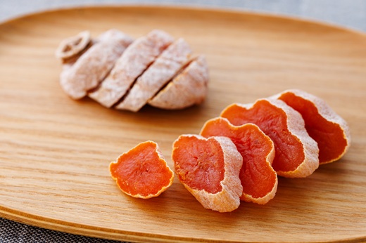 TK22-25A 冷凍カット市田柿 Mサイズ 約400g（約200g×2） // 長野県 南信州 干し柿 高級ドライフルーツ 高糖度 冷凍フルーツ