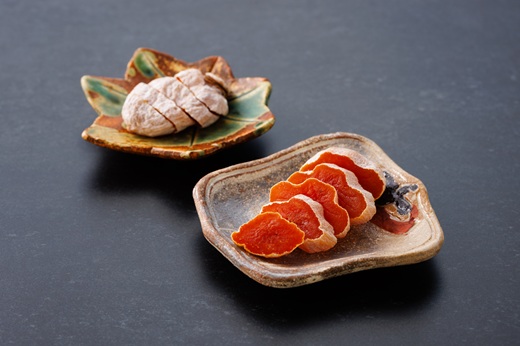 TK24-25A 冷凍カット市田柿 Mサイズ 約800g （200g×4） // 長野県 南信州 干し柿 高級ドライフルーツ 高糖度 冷凍フルーツ