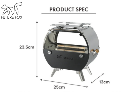 FUTURE FOX 灯火～Tomoshibi～ ブラック［FF34-02］ // キャンプ BBQ アウトドア オイルストーブ フューチャーフォックス