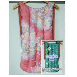 【南信州高森町】高級袖無し半てん「真綿ねこ」(女性用)