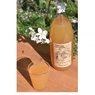 【南信州高森産】サンふじ100%りんごジュース(1L×4本) 長野県 信州 南信州 高森町 ストレートりんごジュース りんご リンゴ ４本