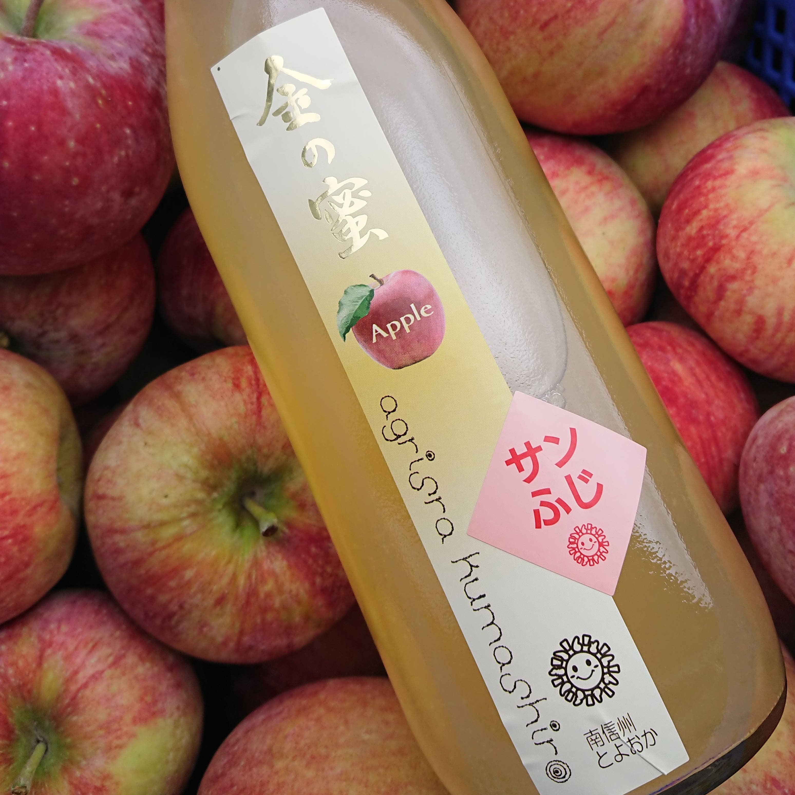 【金の蜜】アグリスタくましろのサンふじジュース6本セット(1L×6本) 長野県 信州 南信州 高森町 りんご りんごジュース