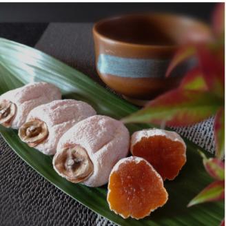 【南信州高森産】袋入り市田柿(L～2Lサイズ) 400g×4袋 長野県 信州 南信州 高森町 柿 干し柿ドライフルーツ お茶請け 高級 和菓子 スイーツ 自然食品 ご家庭用 中平農園 ４袋