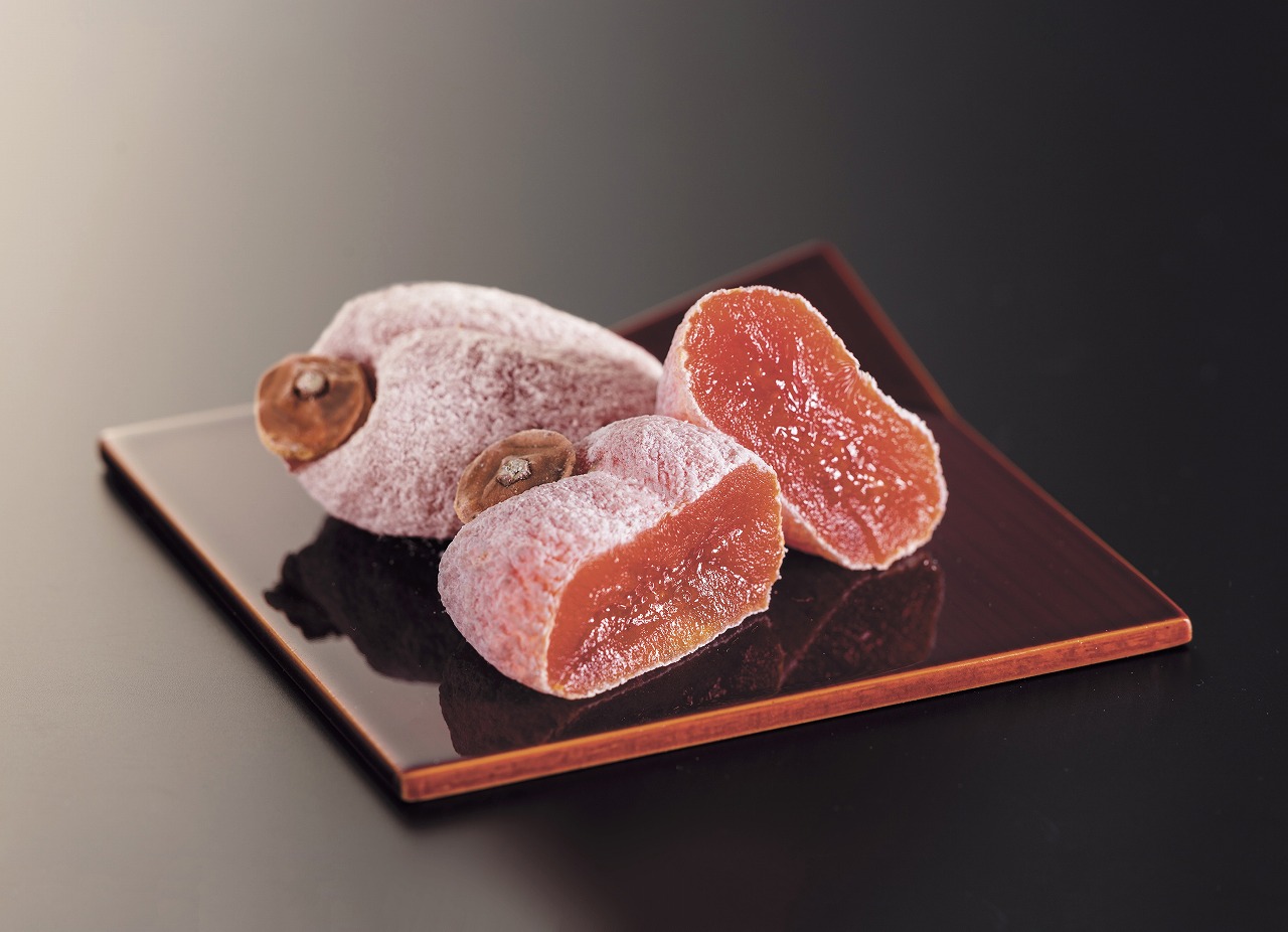 贈答用 年明け発送 【南信州産】 市田柿 大粒厳選化粧箱 8粒入り （約340ｇ） 長野県 信州 高森町 柿 干し柿 かき 高級 和菓子 お茶請け ドライフルーツ 自然食品 ギフト プレゼント JAみなみ信州