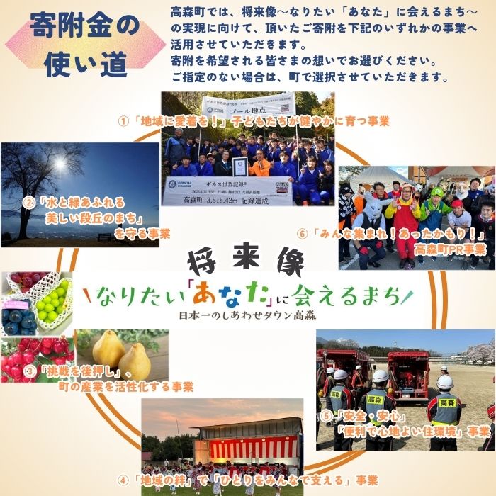 【返礼品はございません】長野県高森町への応援寄附（1口1,000円コース）寄附のみ・返礼品なし