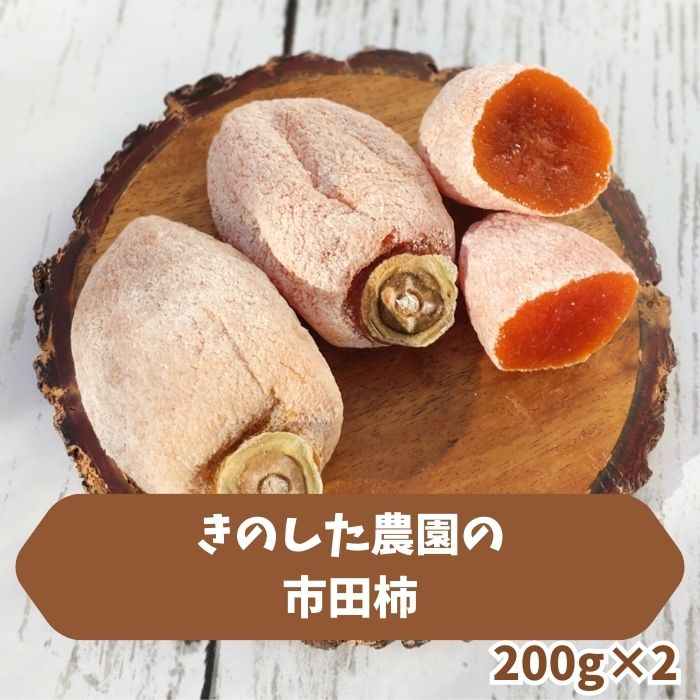 きのした農園の市田柿200g×2袋＜2025年12月中旬より発送＞