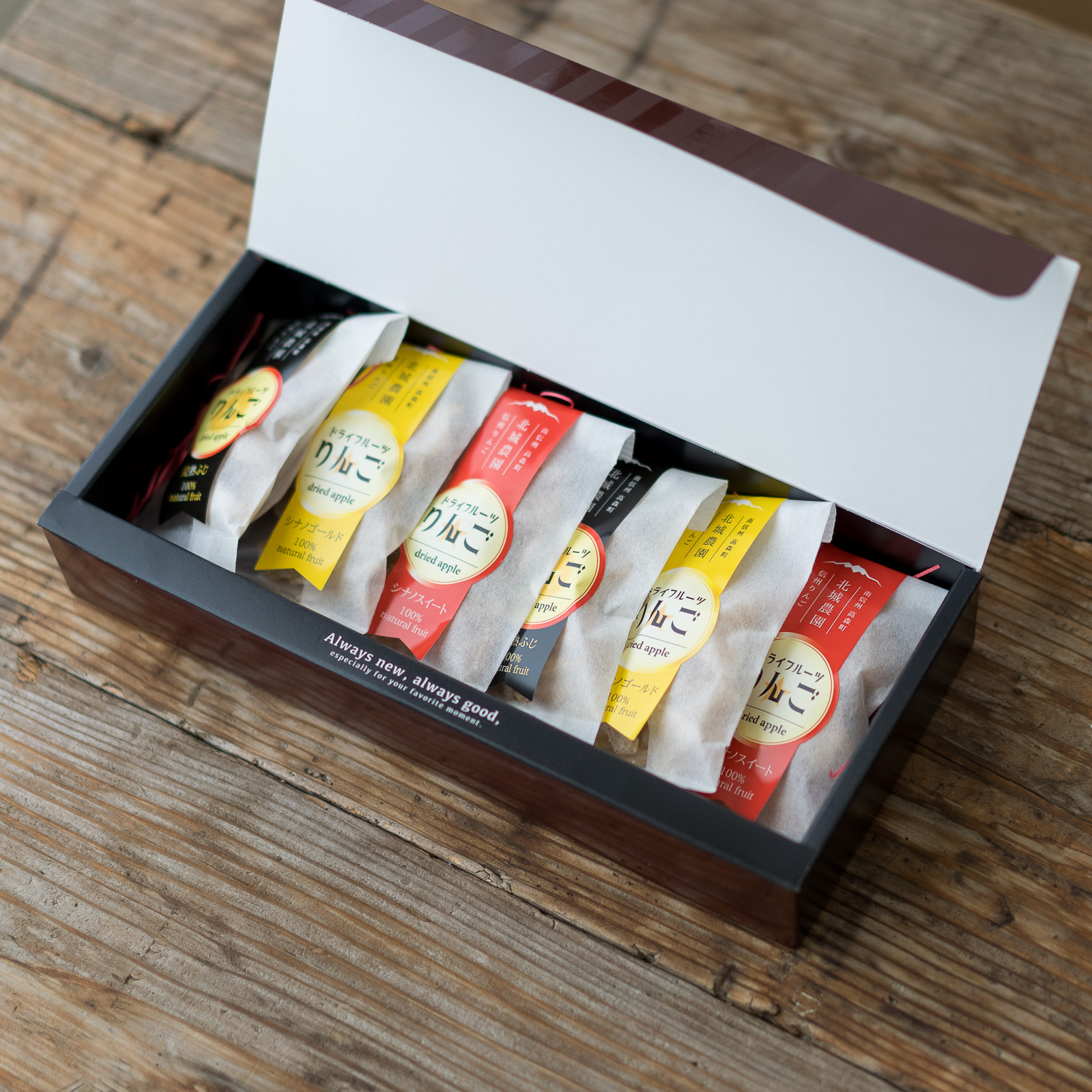 北城農園プレミアムドライアップル（25g×6袋) 長野県 信州 南信州 高森町 りんご ドライフルーツ シナノスイート シナノゴールド サンふじ おやつ おつまみ 朝食 小袋 ポケットサイズ 北城農園