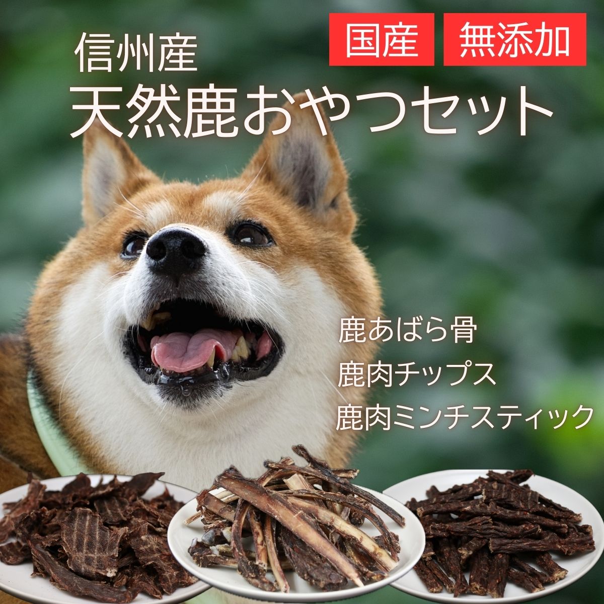 信州産 天然鹿おやつセットA