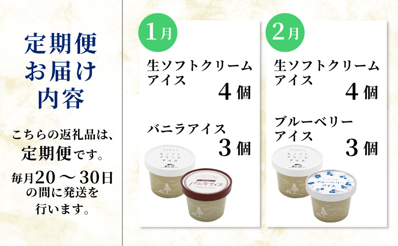 全5回★フレーバーアイス定期便☆ 南信州根羽村産アイス が毎月7個届く！ 合計35個 アイスクリーム ソフトクリーム バニラ 西尾 いちご 紅ほっぺ いちご りんご ブルーベリー 抹茶 ミルク 25000円 25,000円