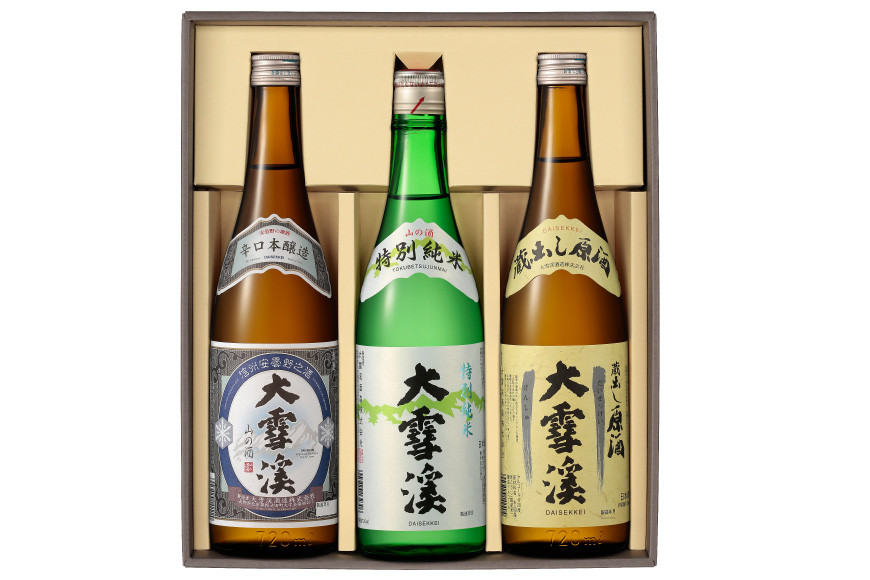 日本酒 大雪渓 蔵の味トリオ 720ml 3本 [大雪渓酒造 長野県 池田町 48110530] 飲み比べセット 辛口 セット ギフト
