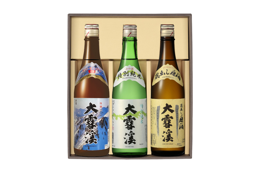 日本酒 飲み比べセット 大雪渓 安曇野 旨口トリオ 720ml 3本 セット [大雪渓酒造 長野県 池田町 48110826] 地酒 辛口 飲み比べ 長野 上撰 特別純米酒 純米酒 蔵出し原酒 酒 お酒 720 スッキリ