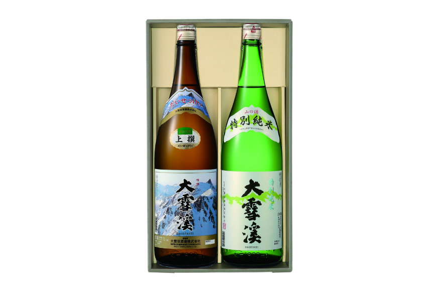 日本酒 飲み比べセット 大雪渓 安曇野 山の宴セット 1.8L 2本 セット [大雪渓酒造 長野県 池田町 48110827] 地酒 辛口 スッキリ 飲み比べ 長野 上撰 特別純米酒 純米酒 酒 お酒 1.8 一升瓶