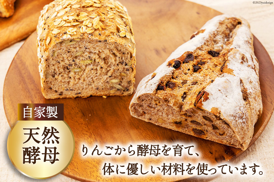 パン 定番パン5種 セット [しぜん酵母と石窯ぱん bungaーぶんがー 長野県 池田町 48110556] 手作りパン 天然酵母 自家製酵母 窯焼きパン ハードパン 長野県産