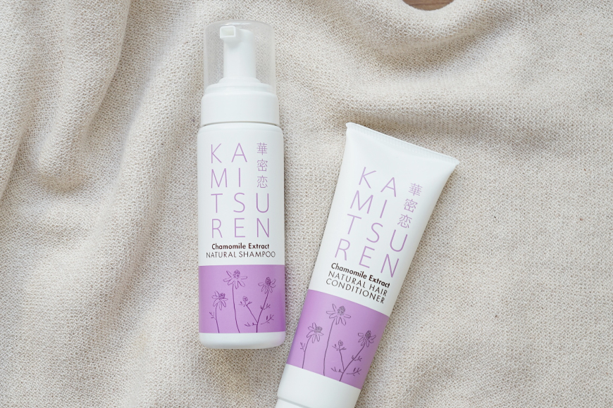 華密恋 ナチュラル シャンプー 200mL [カミツレ研究所 長野県 池田町 48110791] カミツレン カミツレ ボトル