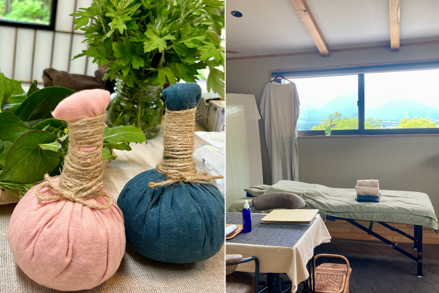 ハーブボール セラピー 割引チケット 3,000円分 [和のか 長野県 池田町 48110809] リラクゼーション よもぎ蒸し 植物療法