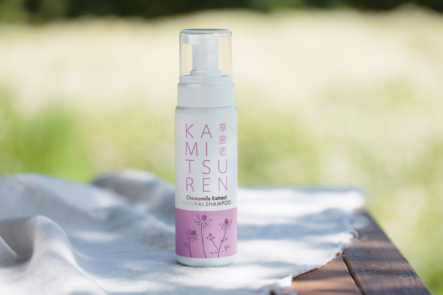 華密恋 ナチュラル シャンプー 200mL [カミツレ研究所 長野県 池田町 48110791] カミツレン カミツレ ボトル