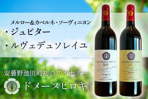 ルヴェデュソレイユとメルロー&カベルネ・ソーヴィニョンジュピターセット 各750ml [ ヴィニョブル安曇野(ドメーヌ・ヒロキ)長野県 池田町 48110599] ワイン 赤 赤ワイン 飲み比べ