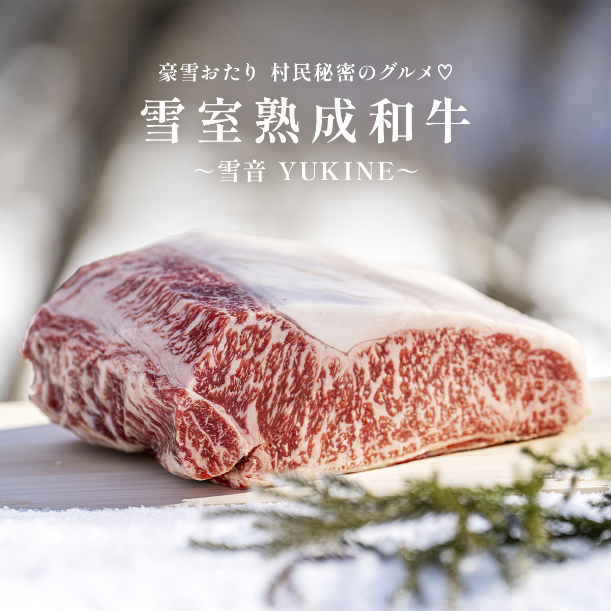 豪雪おたり 村民秘密のグルメ♡ 雪室熟成和牛 ～雪音 YUKINE～