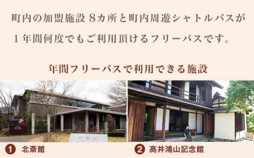 信州・小布施年間フリーパス 1名分  ［T-01］