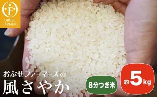 風さやか 8分つき米 約5kg ［ おぶせファーマーズ ］ お米 コメ おこめ ご飯 精米 長野県産 ［FK-21］ 8分つき米 約5kg / 14,000円