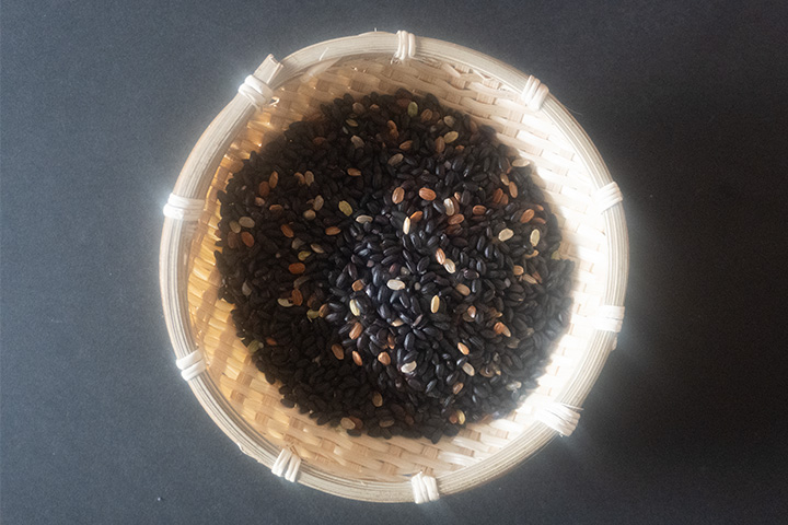 【ふるさと納税】オリザ農園 自然栽培の古代米「紫米(黒米