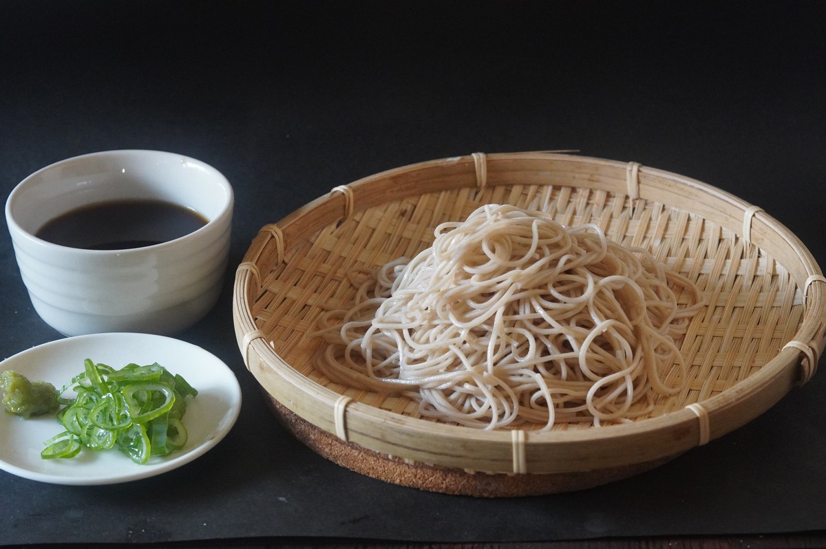 池田商店「信州黒姫 細切りそばセット」8食分（乾麺220g×8