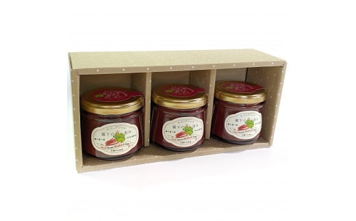 ぶんぶく亭「Stoneルバーブジャムセット」240g×3本｜赤いル