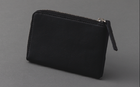 りんごレザー RingoLeather(登録商標) CARD CASE 2pocket 【 黒 】 株式会社SORENA カードケース 信州 59500円 長野県 飯綱町