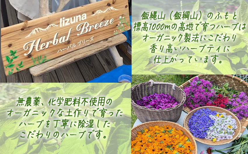 ハーブティー 1袋 ( 5g ) 種類おまかせ 飯綱ハーバルブリーズ 飲料 ハーブ ティー お茶 ミント マロウ キンセンカ シャクヤク カモミール 信州 5500円 長野県 飯綱町 [1750]