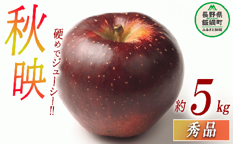 りんご 秋映 秀 5kg 光センサー選別品 ながの農業協同組合 沖縄県への配送不可 2025年10月上旬頃から2025年10月下旬頃まで順次発送予定 令和7年度収穫分 長野県 飯綱町 [0342]