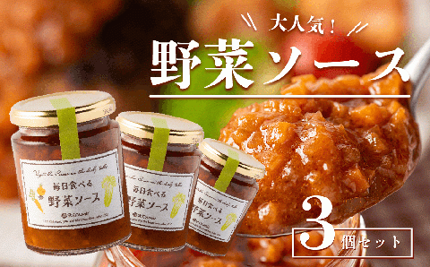 サンクゼール 大人気♪ 野菜ソースの3本セット 12月上旬頃から発送 沖縄県への配送不可 野菜 ソース 調味料 料理 アレンジ 9000円 長野県 飯綱町 [1601]