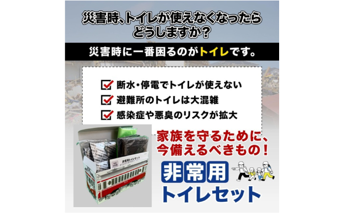 非常用トイレセット 旧名鉄岐阜市内電車モ513トレインBOX 携帯トイレ 防災グッツ 災害 岐阜市 / エスイーアイ [ANDV008]