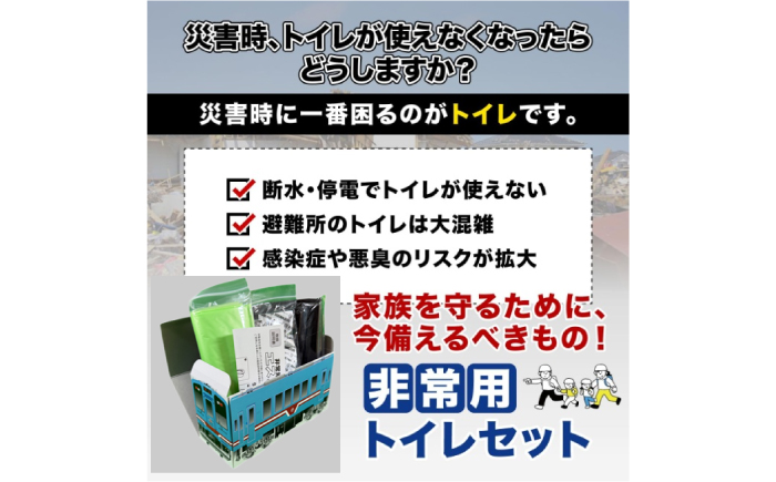 非常用携帯トイレ 25回分 【樽見鉄道トレインBOX】 非常用トイレ 防災グッズ 防災備蓄 岐阜市 / エスイーアイ [ANDV010]