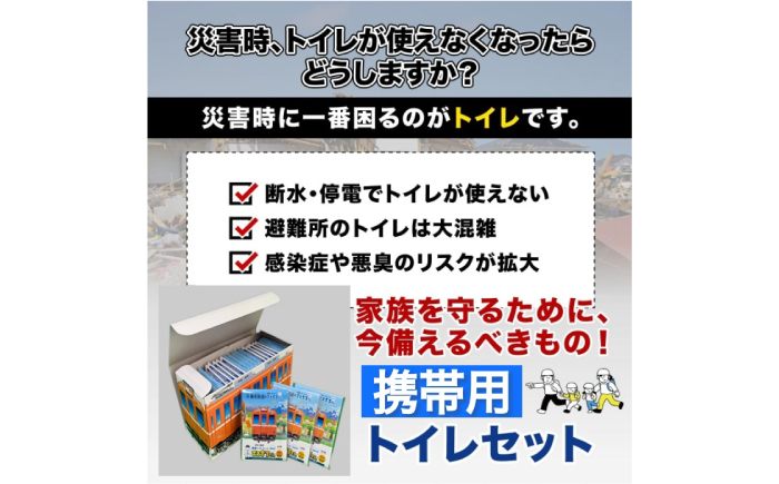 非常用携帯トイレ 25回分 【養老鉄道トレインBOX】 非常用トイレ 防災グッズ 防災備蓄 岐阜市 / エスイーアイ [ANDV011]
