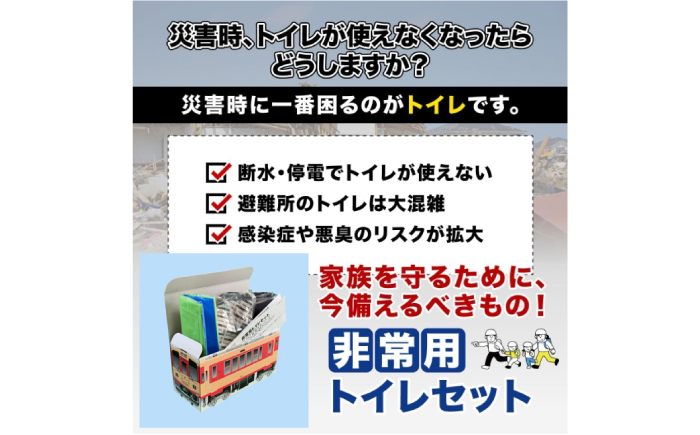 非常用トイレセット 30回分 【長良川鉄道トレインBOX】 非常用トイレ 防災グッズ 防災備蓄 岐阜市 / エスイーアイ [ANDV012]