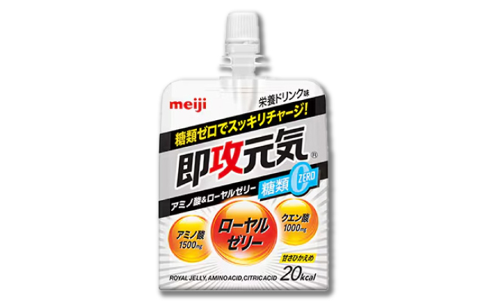 明治 即攻元気ゼリー アミノ酸＆ローヤルゼリー糖類0 栄養ドリンク味 180g 計36個（6個入×6ケース） meiji ゼリー 栄養ドリンク 栄養ゼリー 栄養剤 アミノ酸 ローヤルゼリー 岐阜市 / 岐阜県名産販売 [ANAB015]
