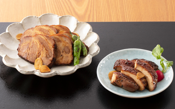 国産煮豚・煮鶏詰合せ 600g NBT-6 タレ 時短 おつまみ 岐阜市 / 鵜舞屋 [ANAM012]