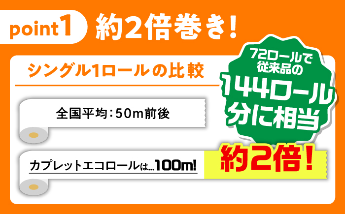 【3回定期便】 (2カ月に1回) トイレットペーパー 72ロール 2倍巻き 【シングル】 北海道・沖縄県・離島への配送不可 日用品 生活用品 エコ 岐阜市 / 河村製紙 [ANBJ039]