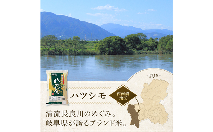 【R7年産】岐阜県産米 飛騨こしひかり・ハツシモ食べ比べセット(各5kg)　岐阜市 / イオンリテール [ANHS003]