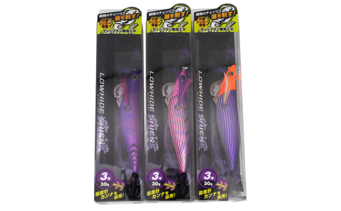 ローハイド紫煙（シエン）3号3点アソートセット 着脱シンカー イカ釣り 専用エギ 岐阜市 / ジークラック [ANIG002]